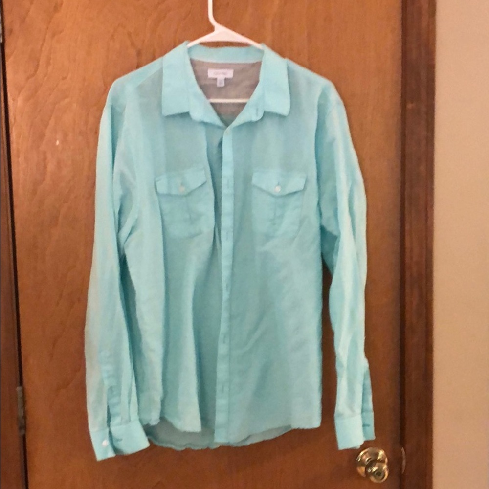 Long sleeve button down dress shirt
